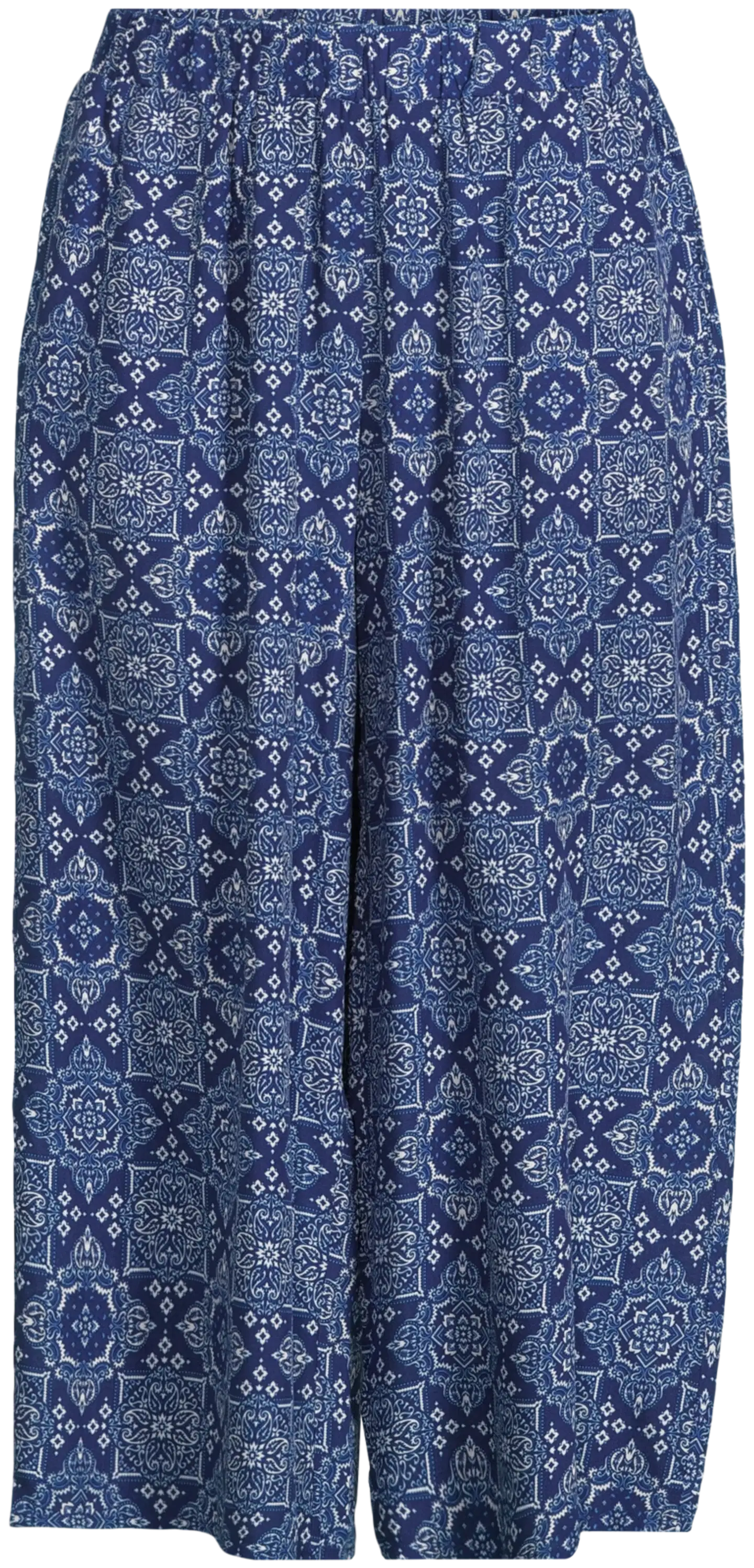 TEX naisten kuviolliset culottes-housut I283361 - NAVY 2 - 2