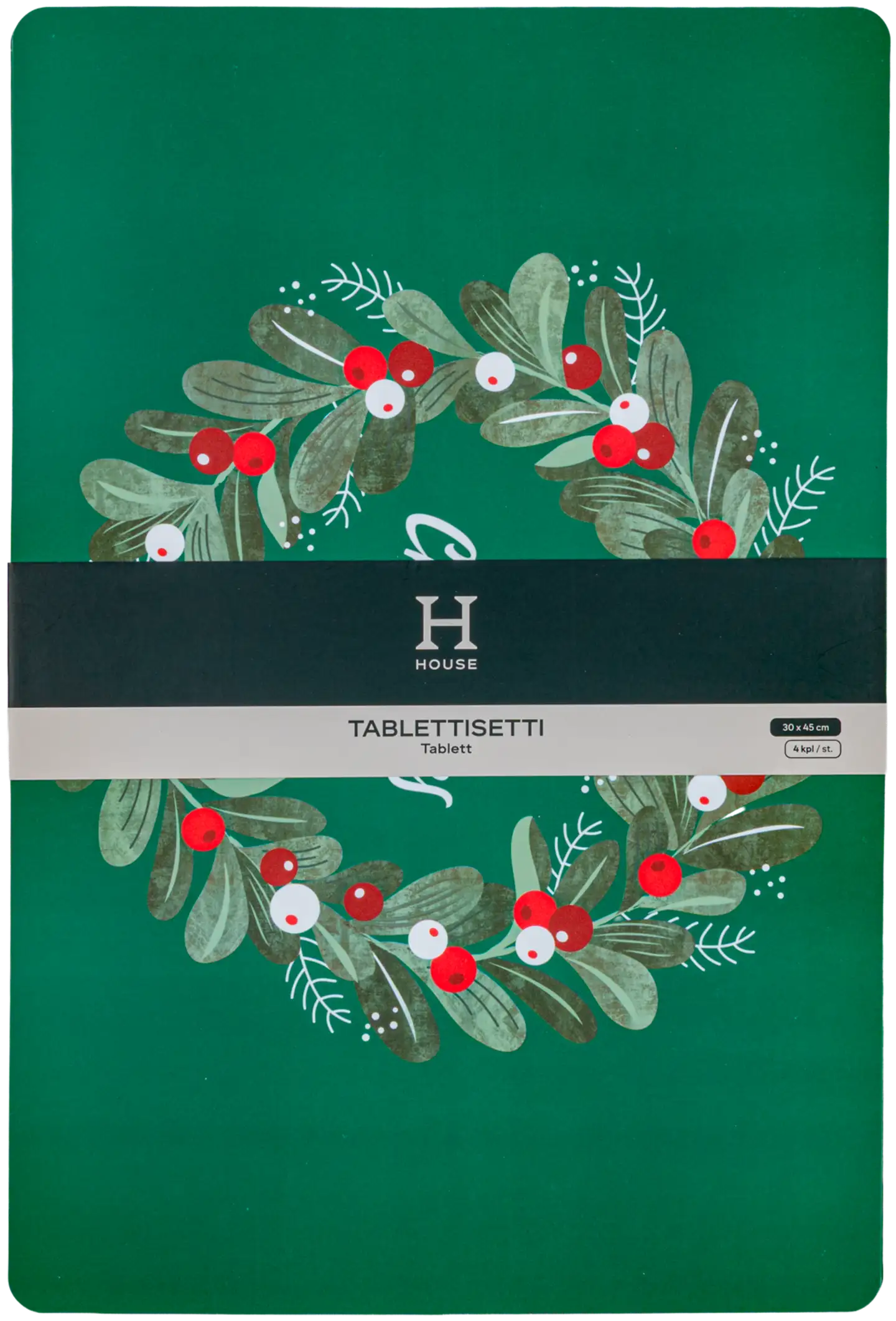 House muovitabletti 4 kpl Greetings 30x45 cm vihreä - 2