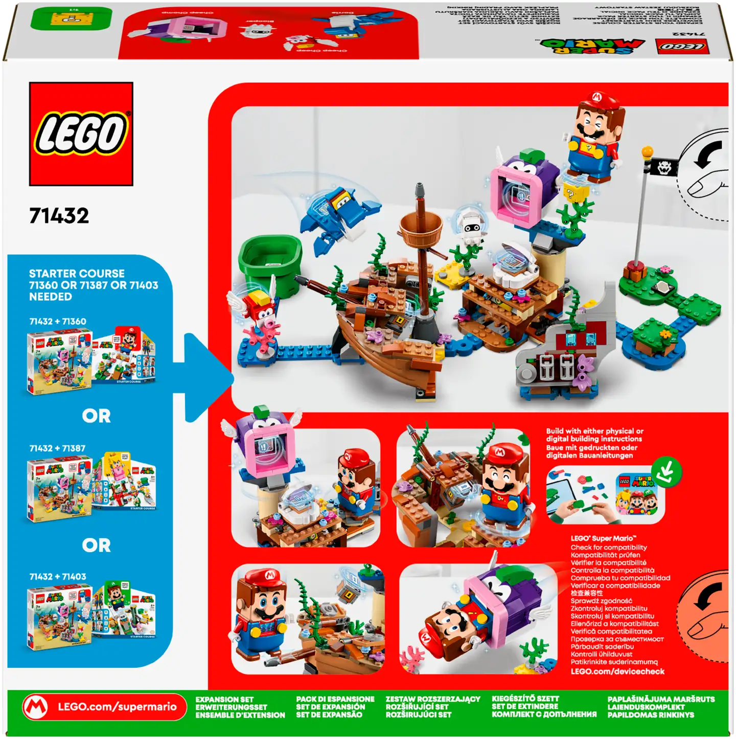 LEGO Super Mario 71432 Dorrien seikkailu uponneella laivanhylyllä laajennussarja - 2