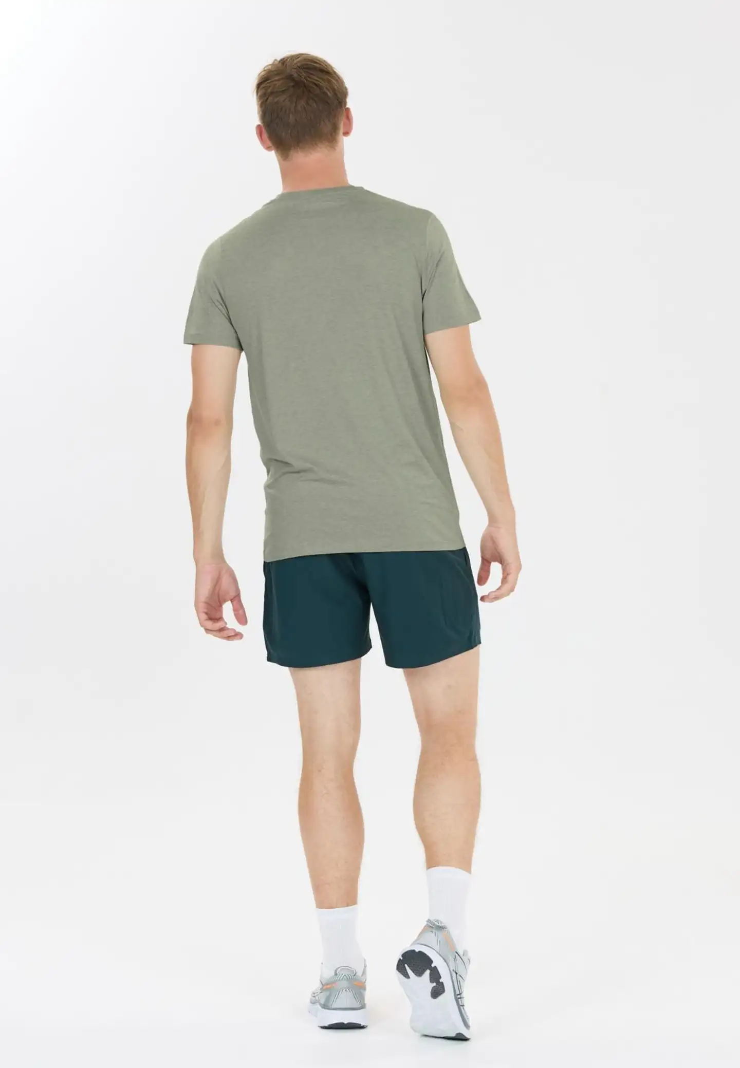 Endurance miesten lyhythihainen Abdon treenipaita - 3267 Green Milieu - 4