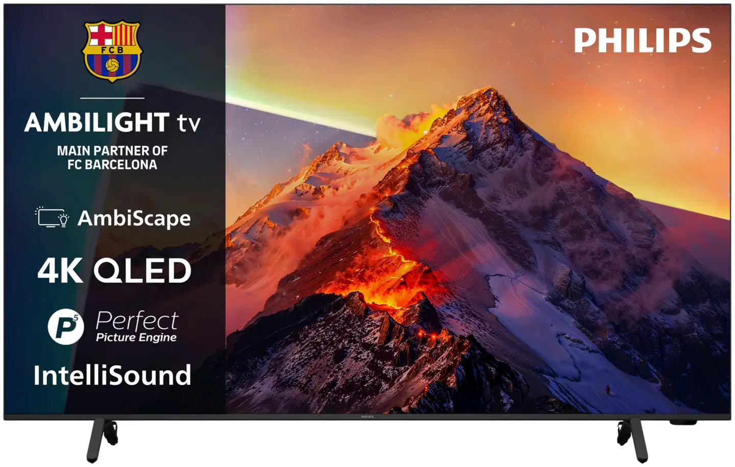 Philips 43" PQS8601 4K QLED Ambilight Smart TV - 1