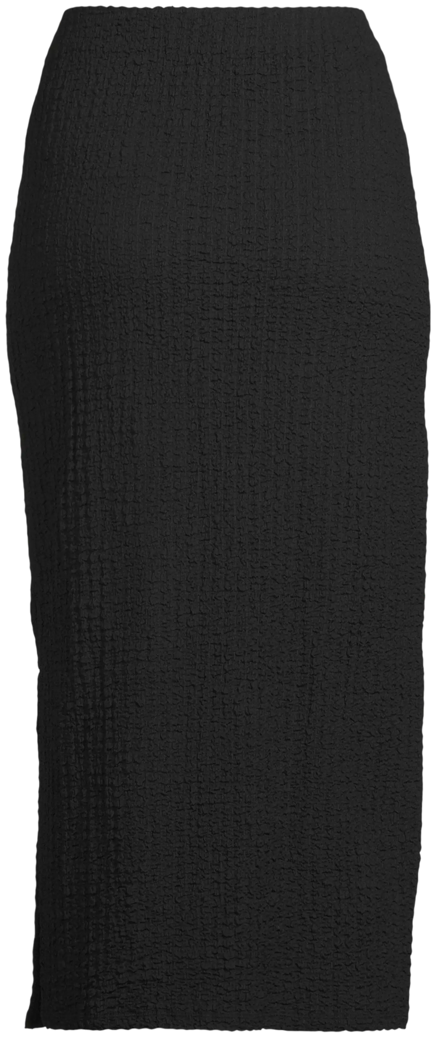 WKLY. naisten pitkä trikoohame 222W090229 - BLACK - 2