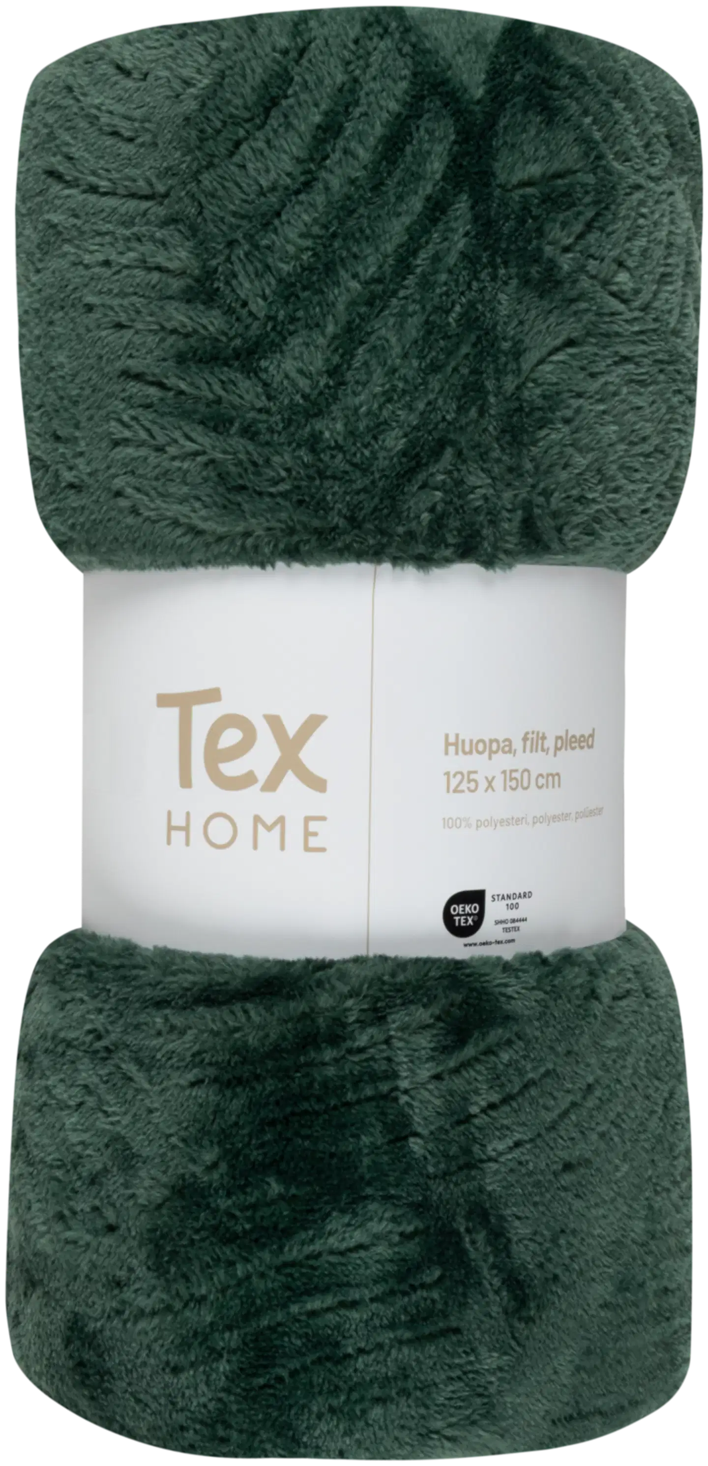 Tex Home huopa Lehti 130 x 170 cm tummanvihreä