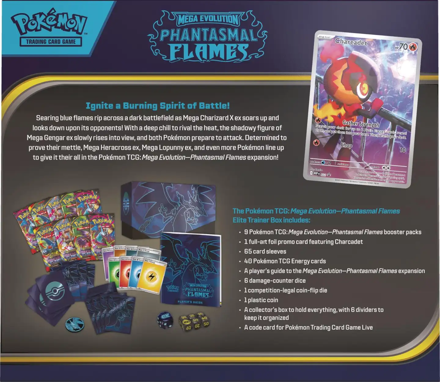 Pokémon ME02 Phantasmal Flames Elite Trainer Box - 8