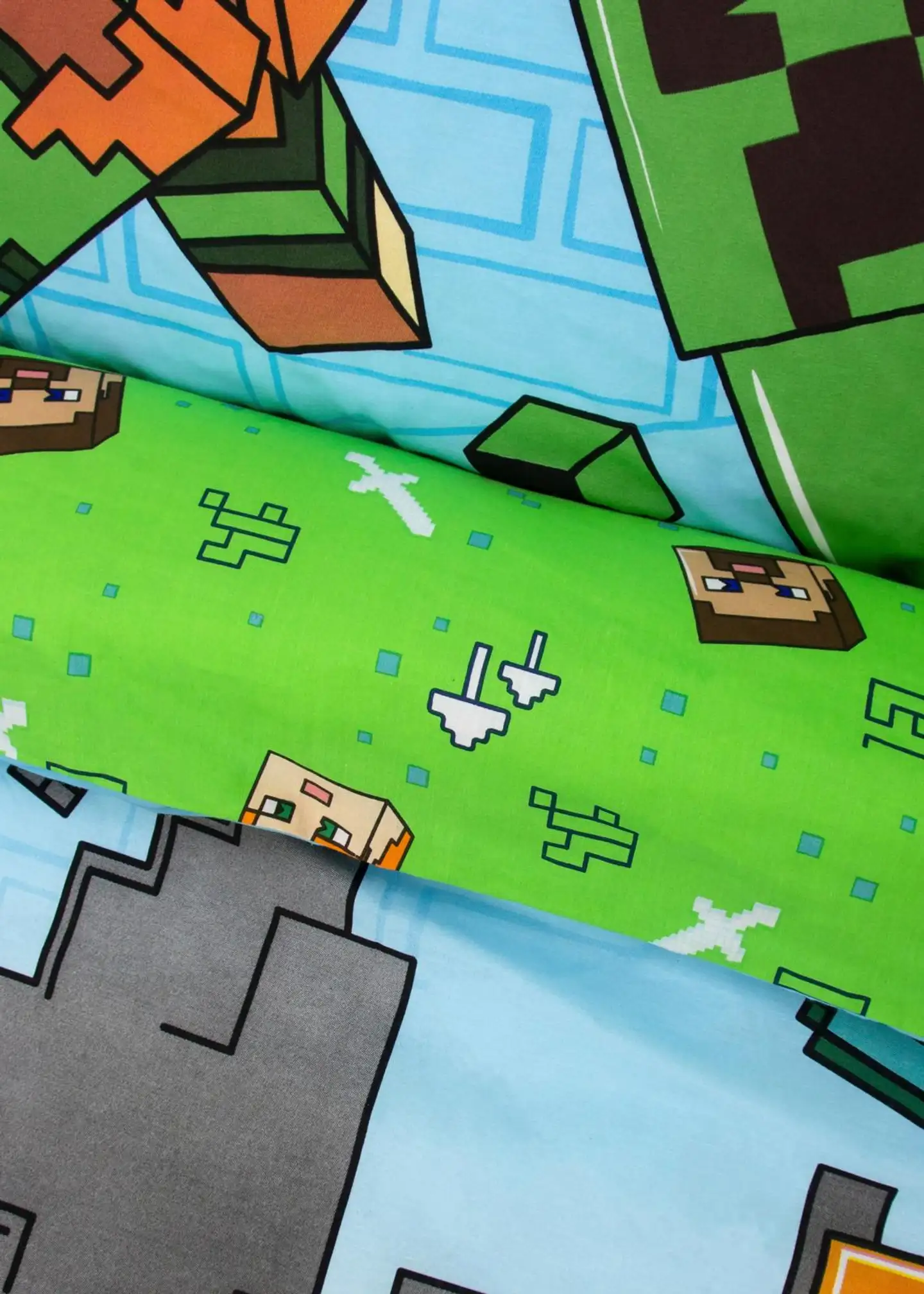 Lasten pussilakanasetti Minecraft 150x210 + 50x60 cm - 8