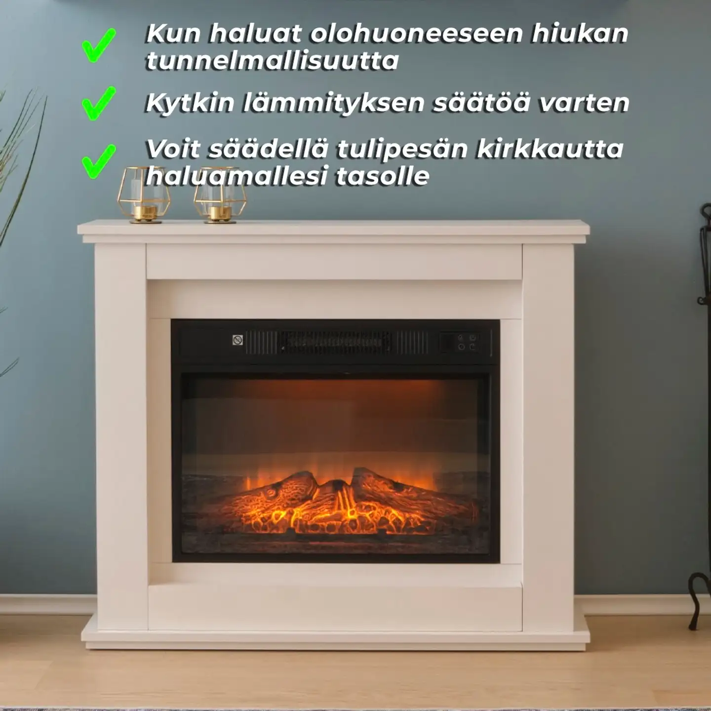 Lykke sähkötakka 2000 W L valkoinen - 5