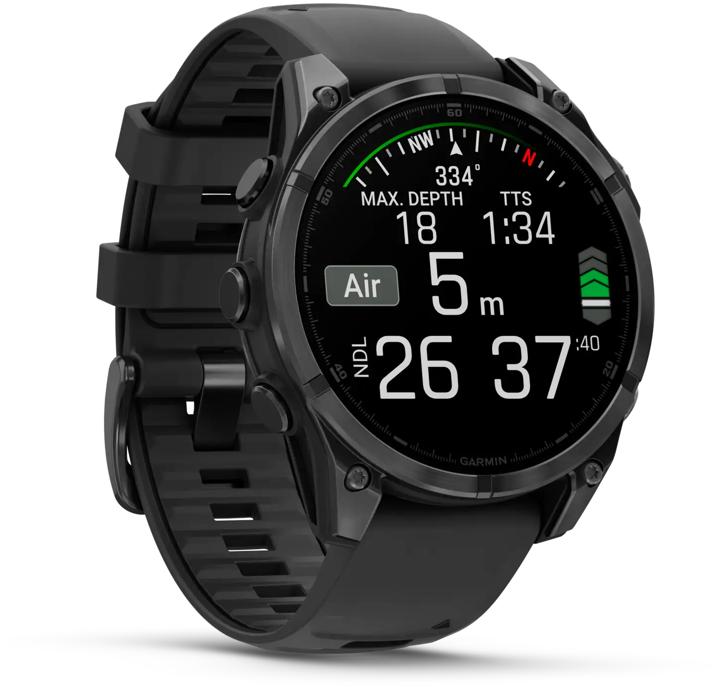 Garmin urheilukello Fenix 8 AMOLED 47 mm tummanharmaa/musta - 6