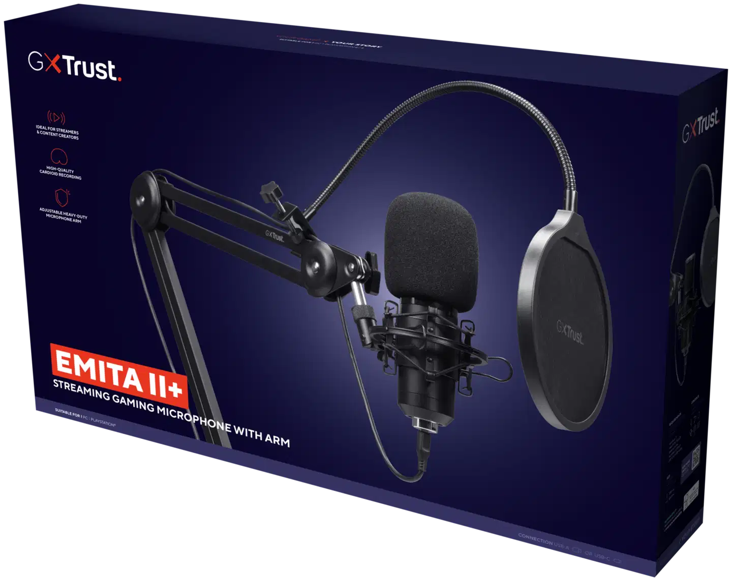 Trust GXT270 Emita+ II Mikrofoni pöytäkiinnityksellä - 10