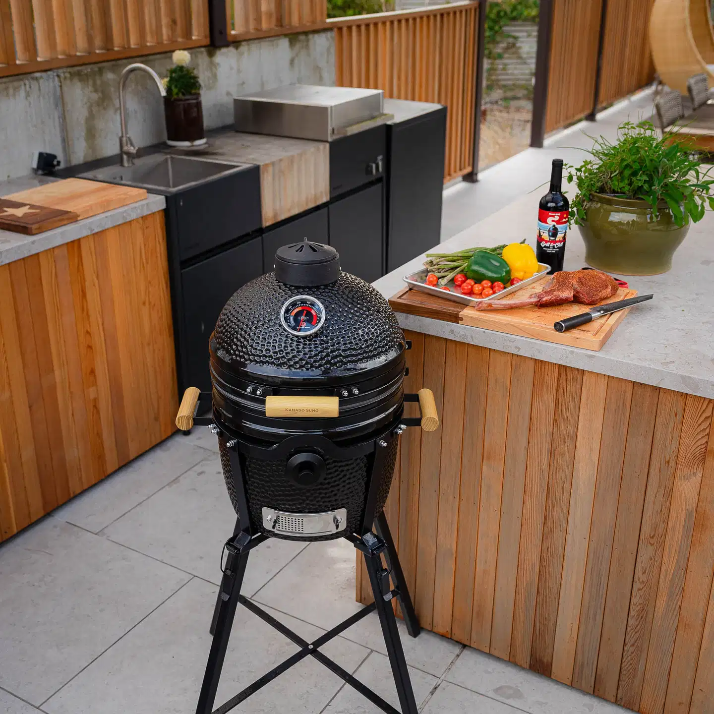 Kamado Sumo Classic 2.0 hiiligrilli - musta - 16