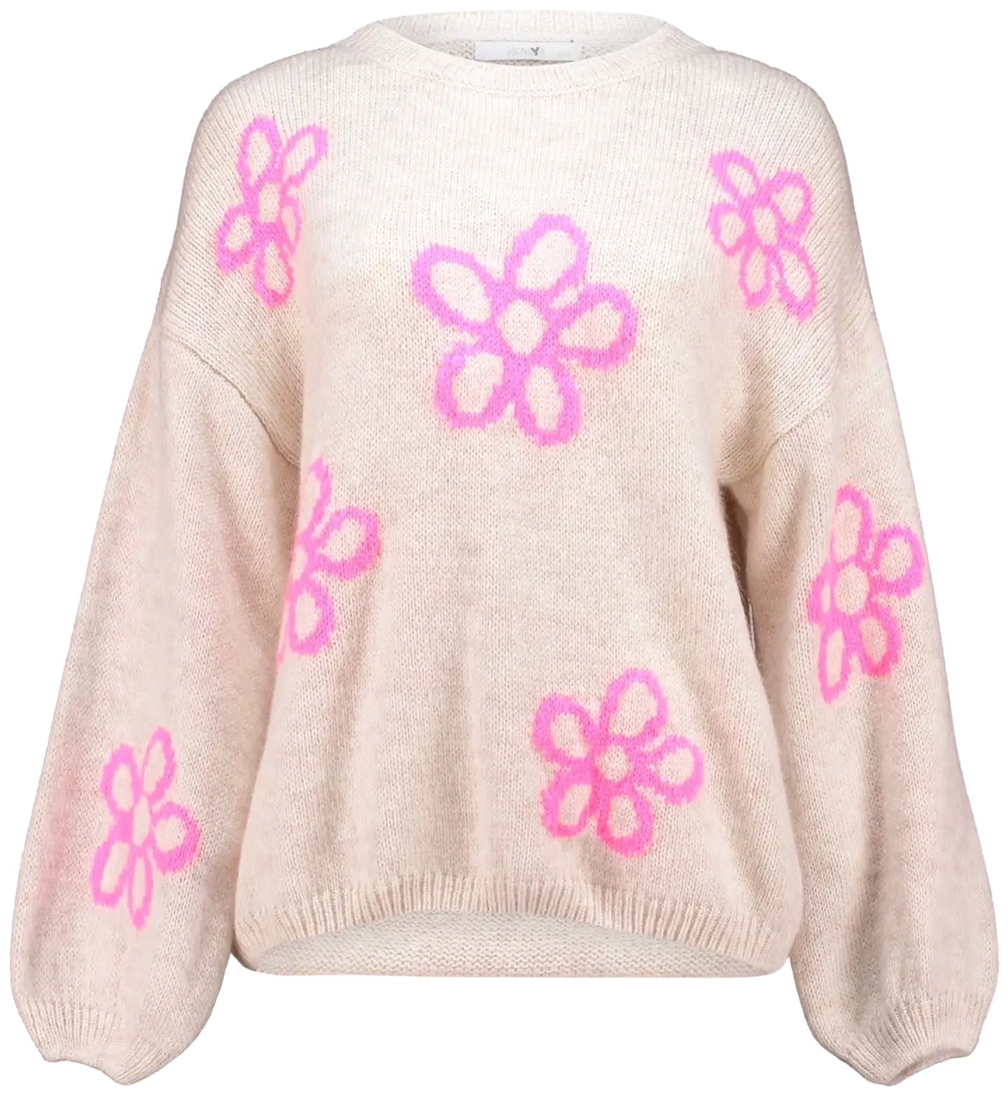 Hailys naisten neule sk al44va unf-5052 - beige/pink flower - 1