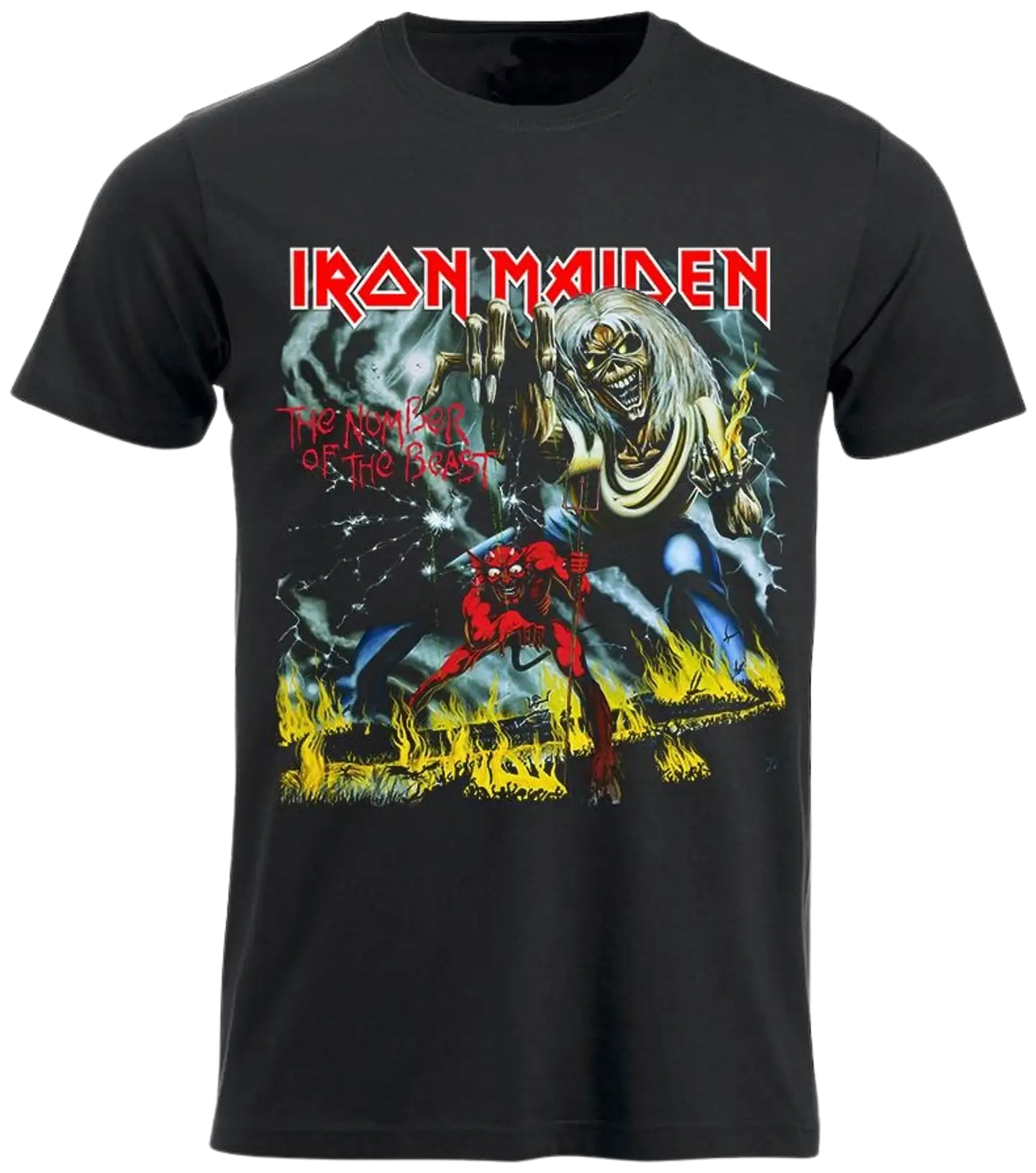 Miesten Iron Maiden T-paita IM002 - MUSTA