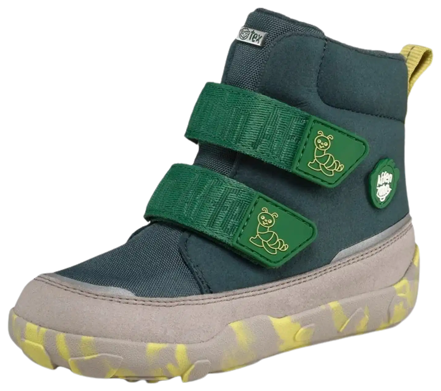 Affenzahn paljasjalkasaappaat Vegan Comfy - Caterpillar - green - 6
