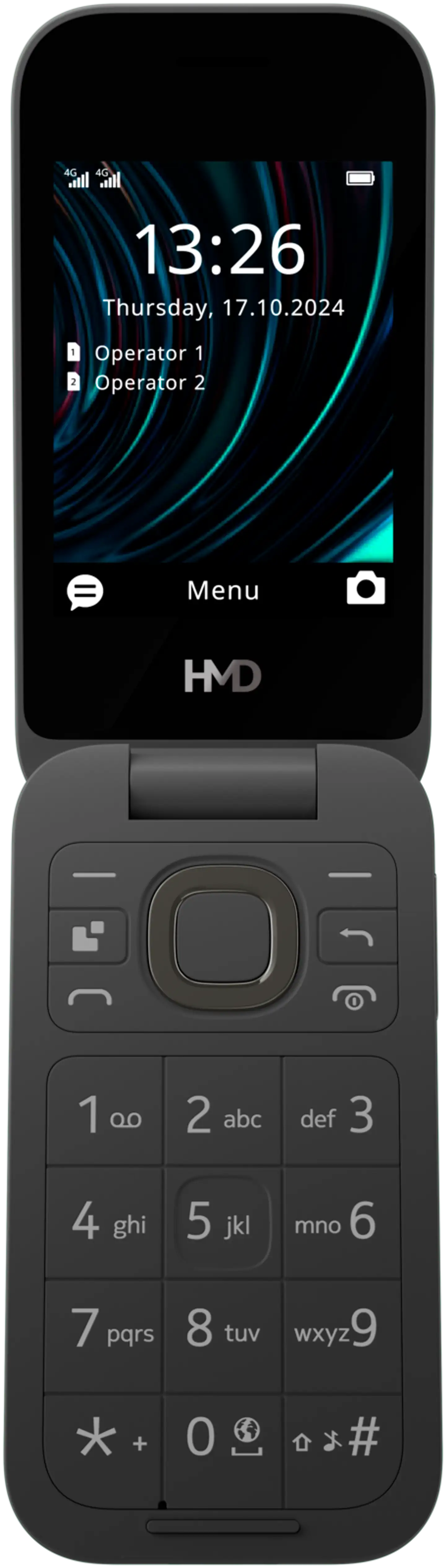 HMD Peruspuhelin 2660 Flip musta - 3