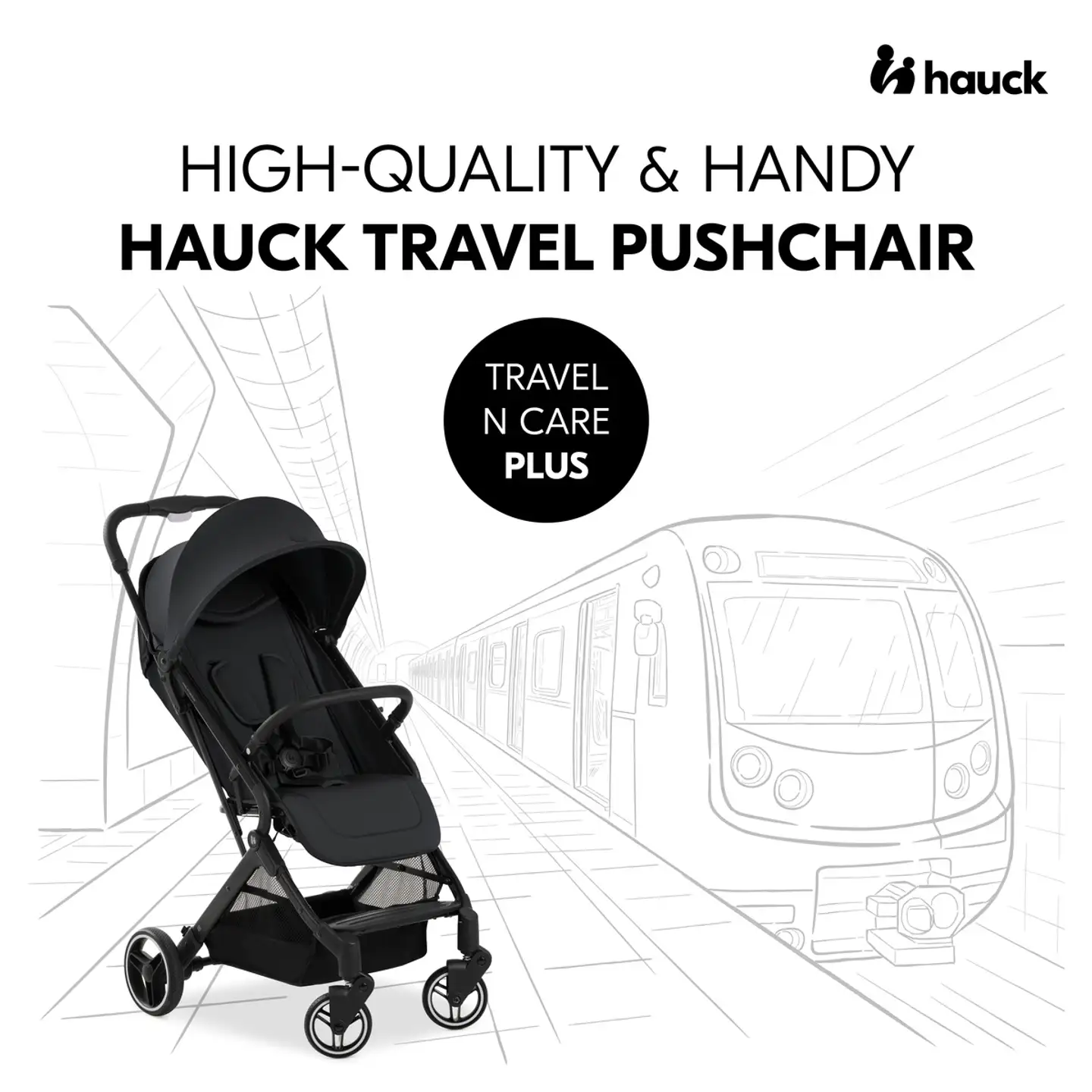 Hauck rattaat Travel N Care Plus musta - 24