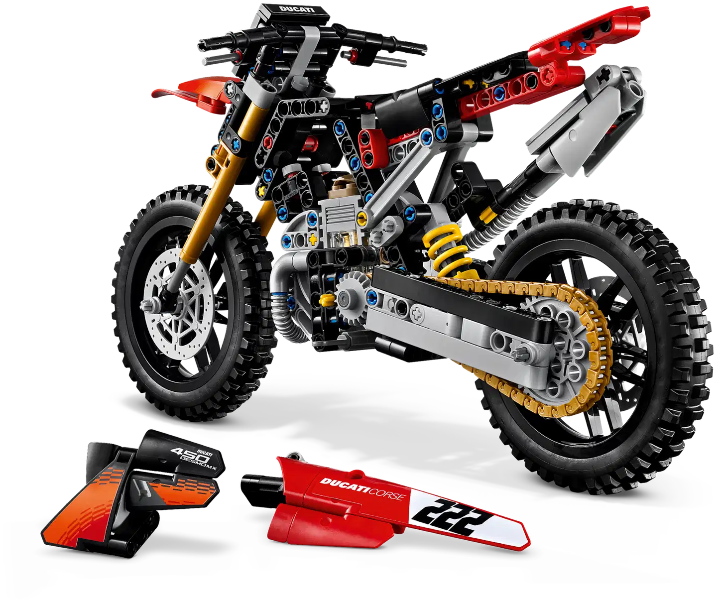 LEGO® Technic 42238 Ducati Desmo450 MX Factory ‑moottoripyörä - 5