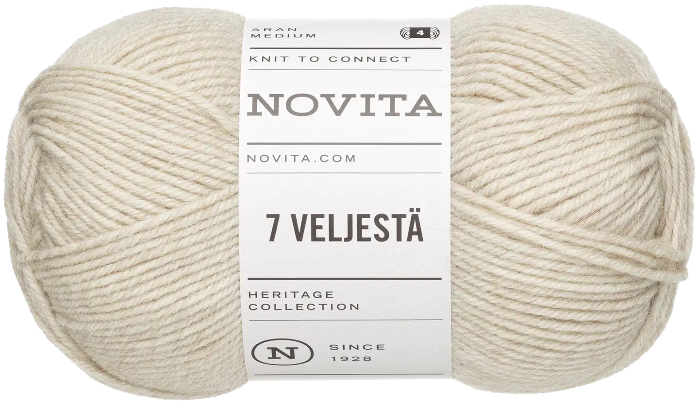 Novita lanka 7 Veljestä 100g pellava 061 - 1
