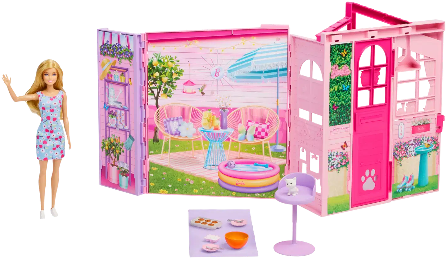 Barbie Entry House with Doll -leikkisetti - 1