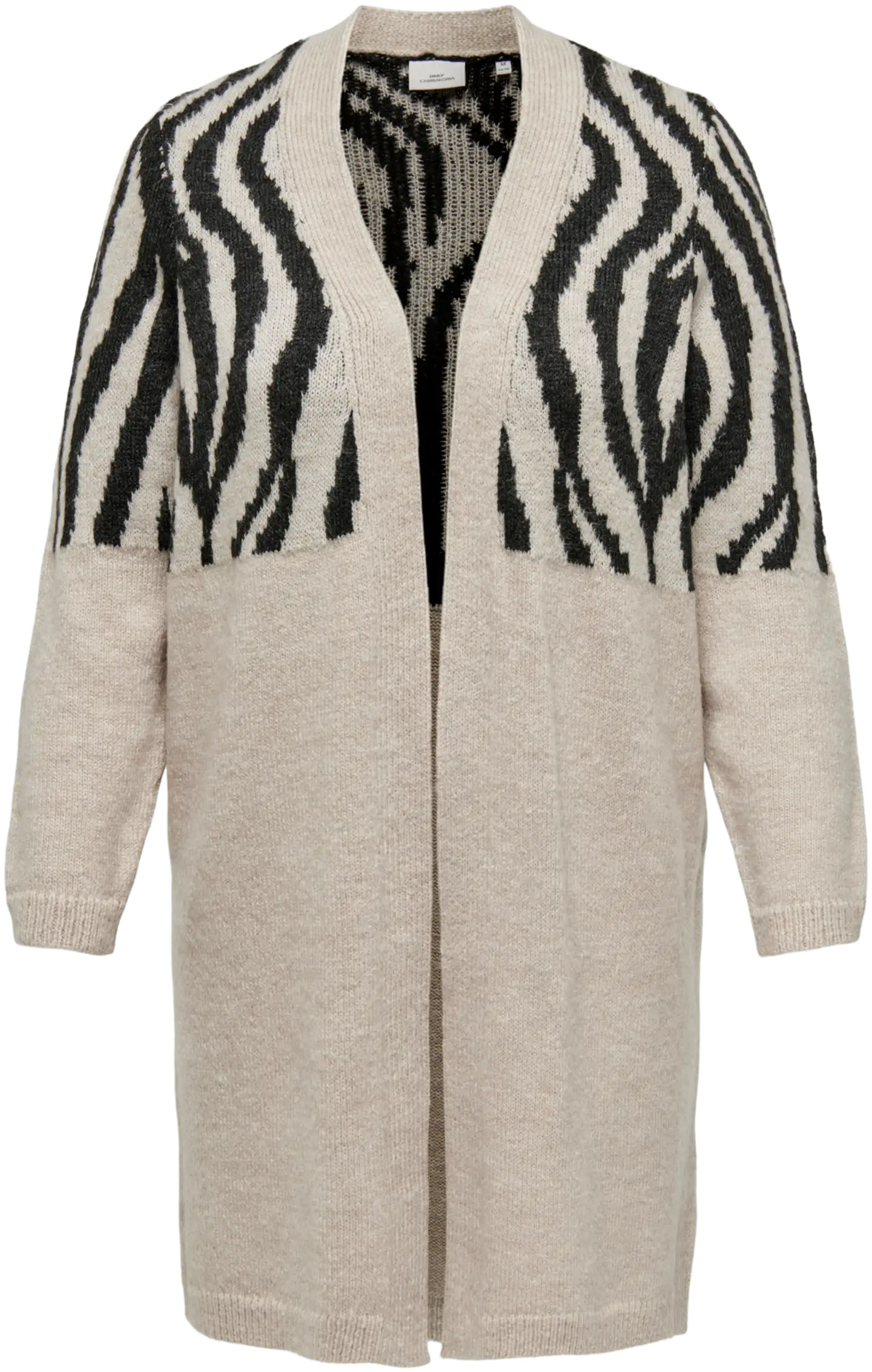 Only Carmakoma naisten neuletakki Carjade Zebra - Whitecap Gray - 1