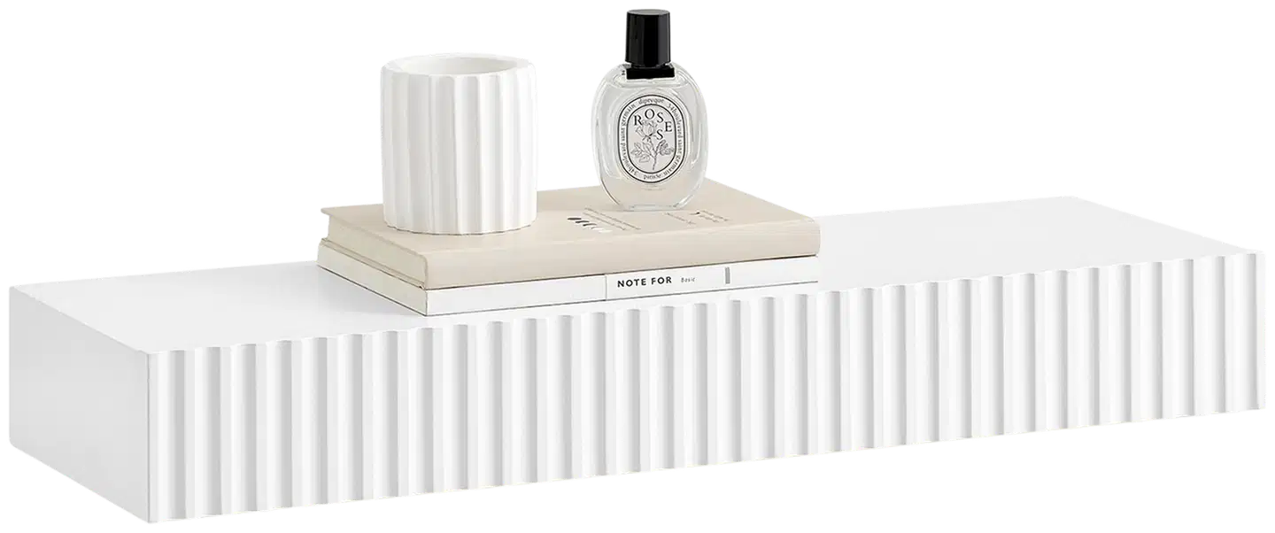 SoBuy seinähylly valkoinen FHK38-W - 5