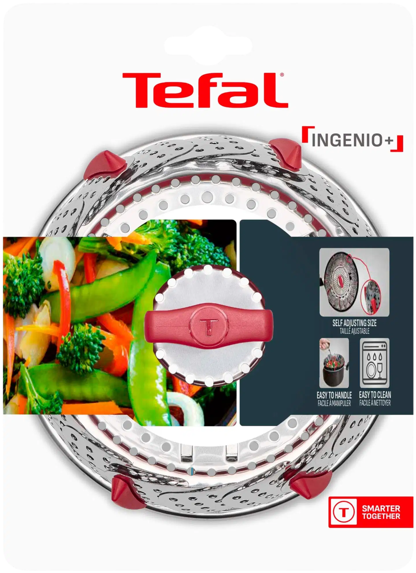 Tefal Ingenio Plus kokoontaittuva höyrytyskori ruostumatonta terästä K1993034 - 3