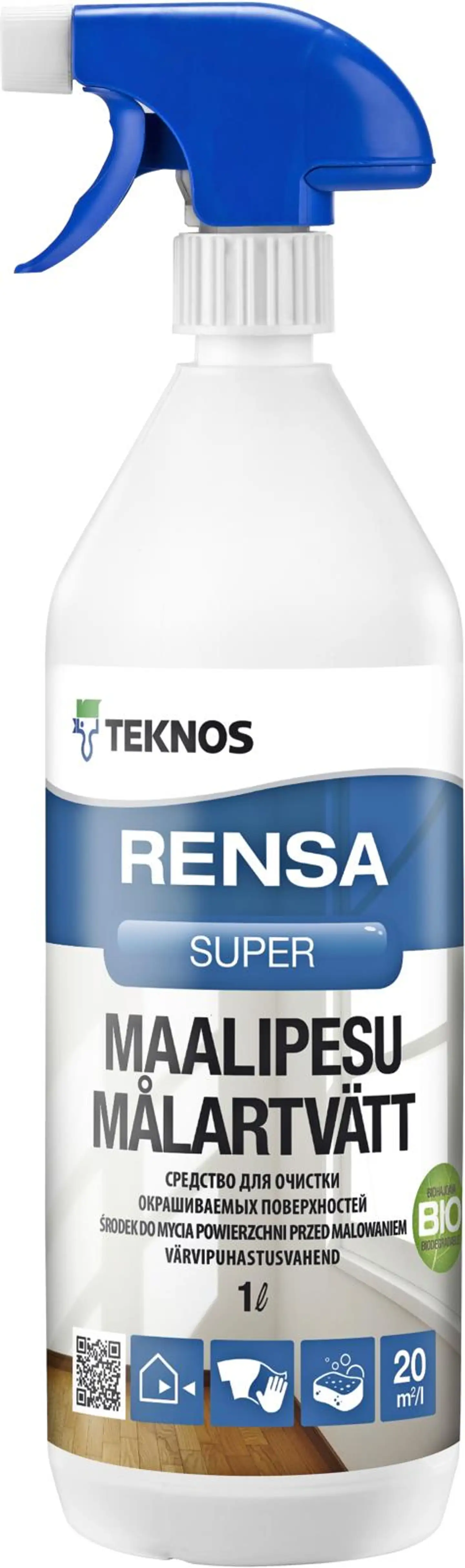 Teknos maalipesu Rensa Super 1 l sumutinpullo