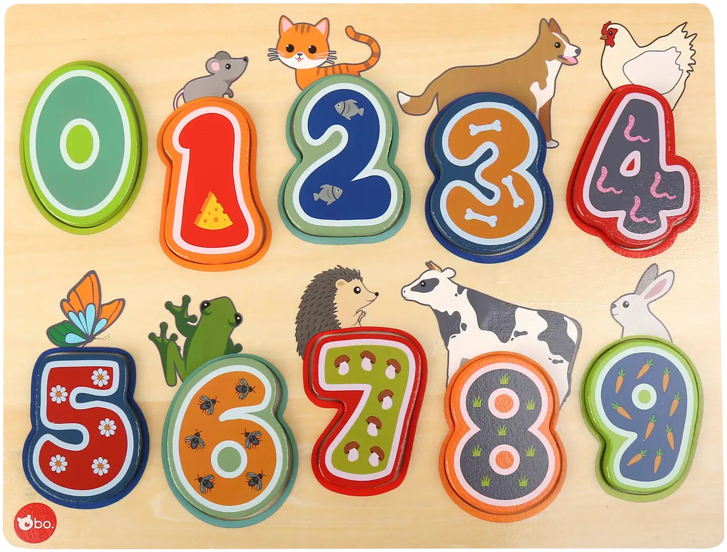 bo. opetuspalapeli Numerot ja eläimet - 4