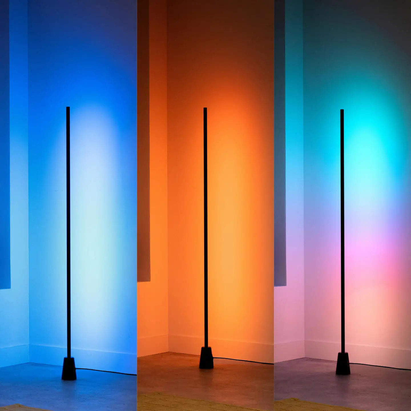 Philips Smart Lighting Gradient RGBIC -lattiavalaisin musta 1,4 m - 5