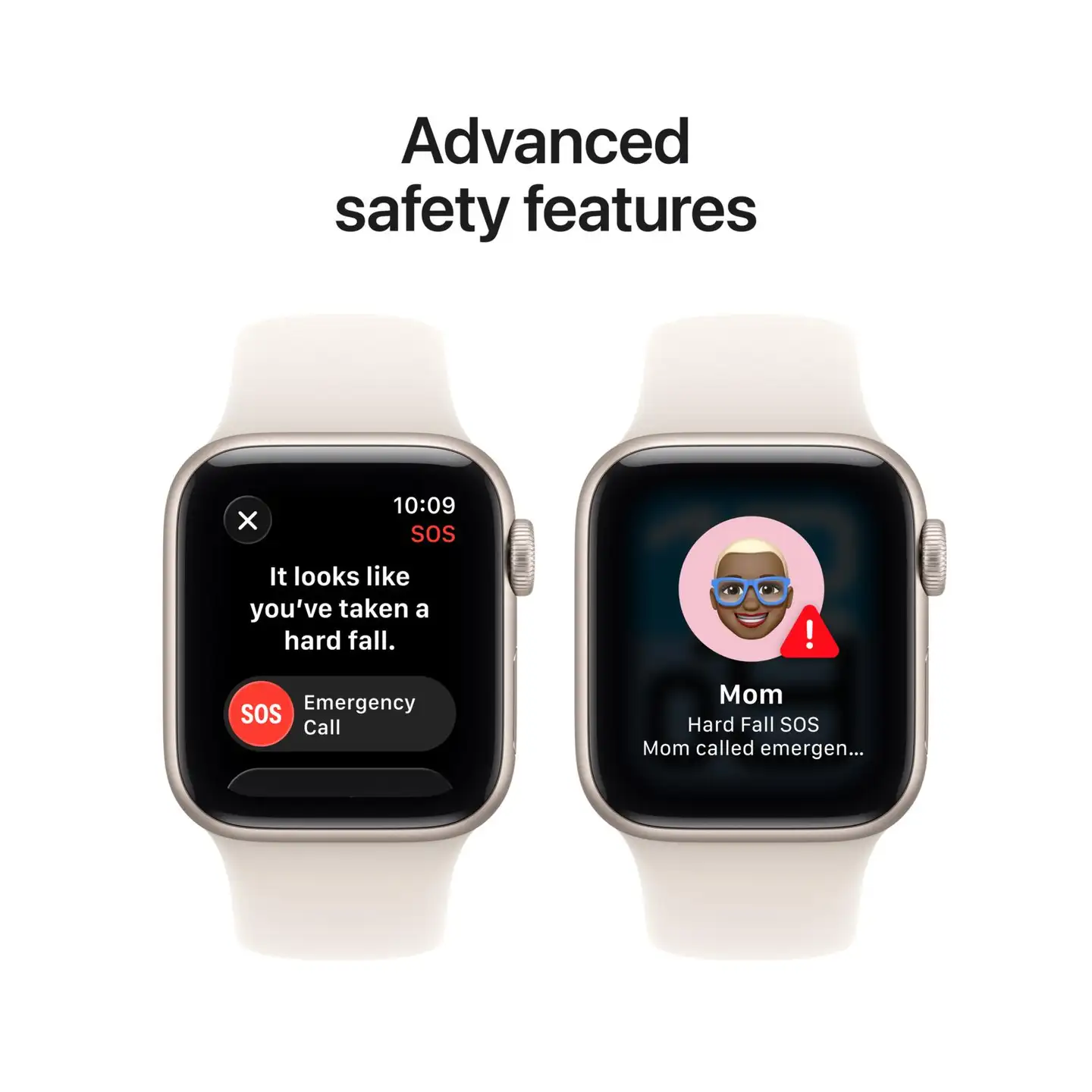 Apple Watch SE 3 GPS 40mm valkoinen alumiinikotelo, valkoinen sport ranneke - S/M - MEH34QN/A - 7