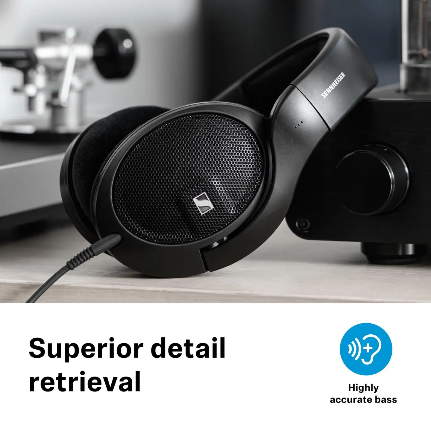Sennheiser langalliset sankakuulokkeet HD 560S musta - 6