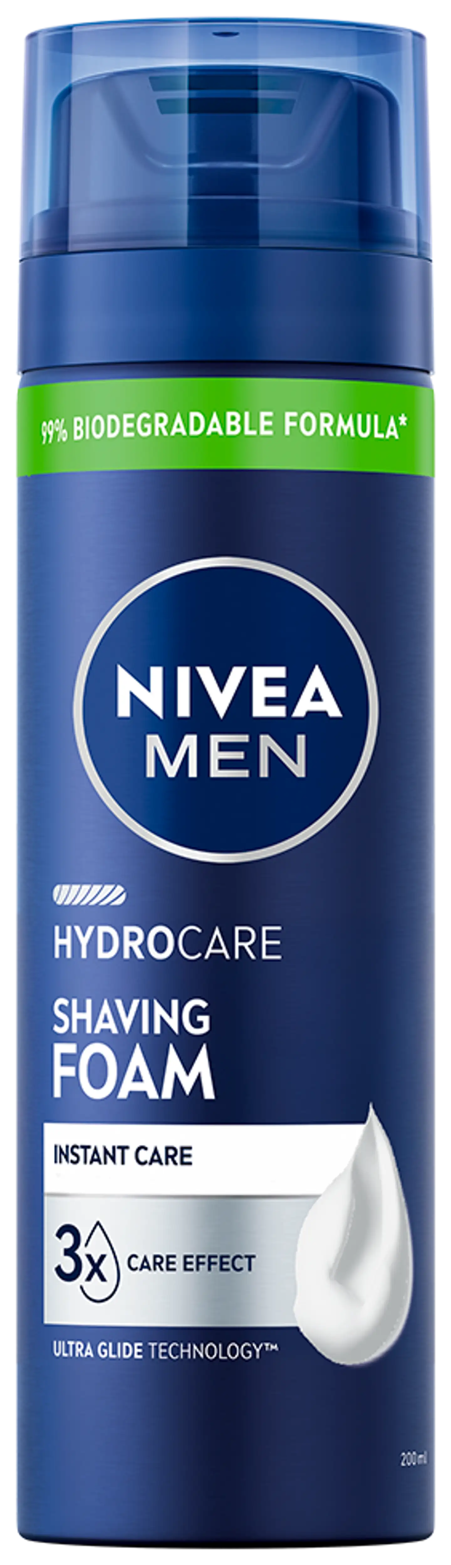 NIVEA MEN 200ml Hydrocare Shaving Foam -partavaahto