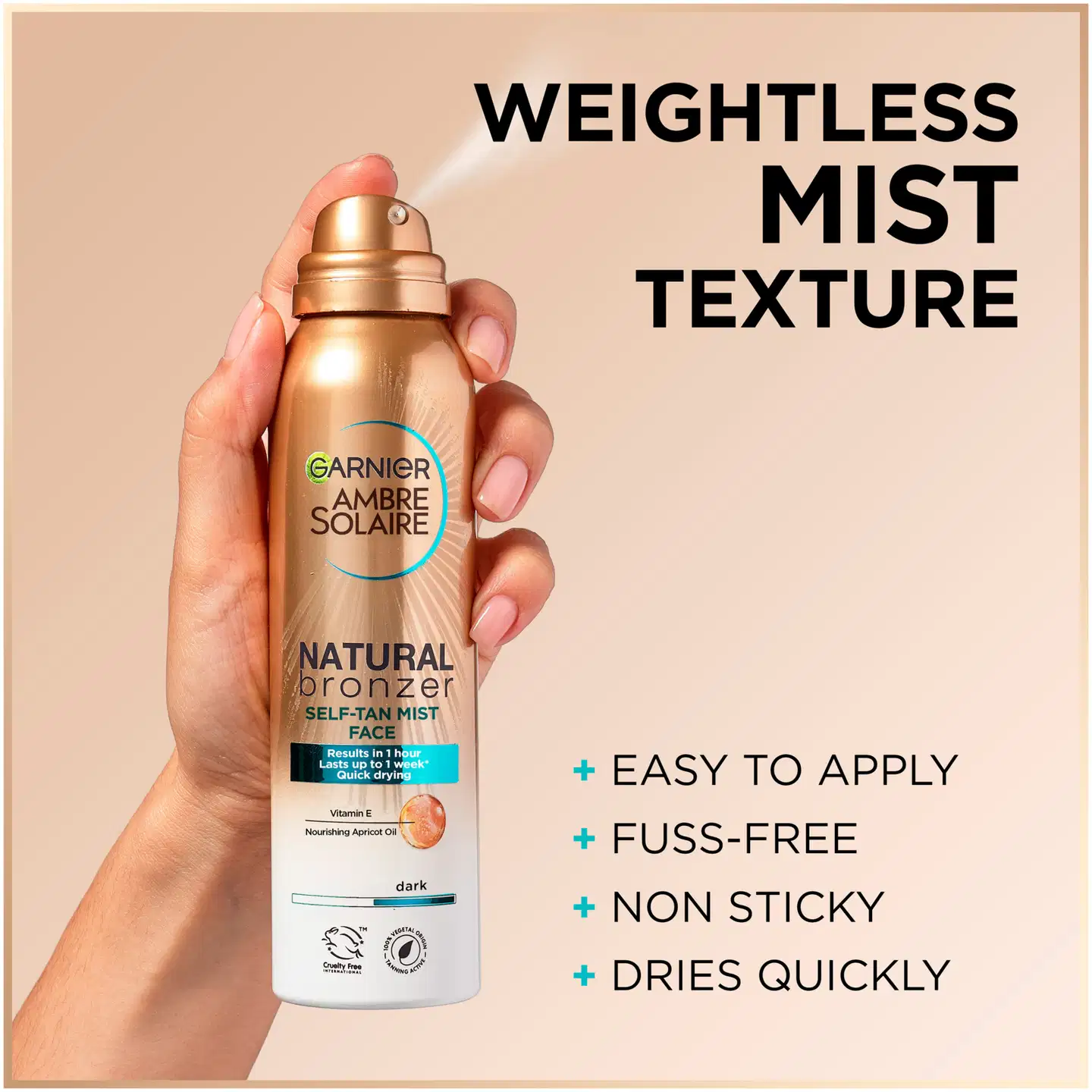 Garnier Ambre Solaire Natural Bronzer itseruskettava normaalille iholle 75 ml - 5