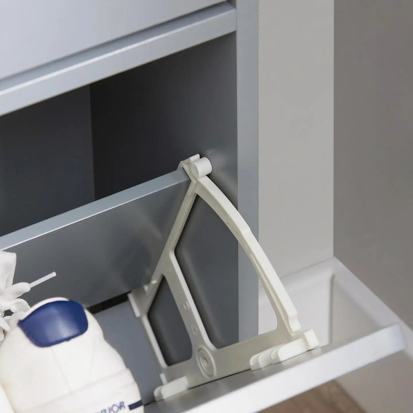 SoBuy kenkäkaappi vaaleanharmaa FSR151-HG - 4