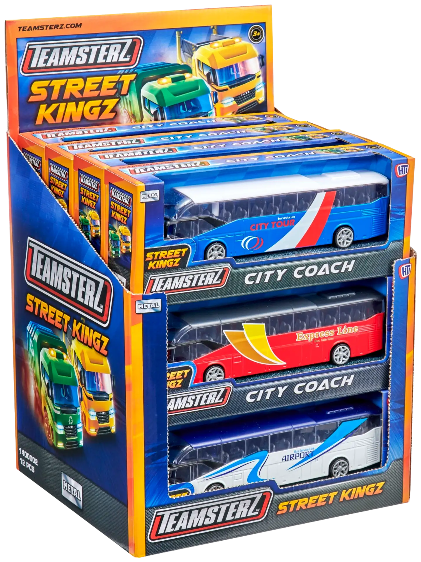 Teamsterz lelu Street Kingz Die-Cast City Coach linja-auto - 3