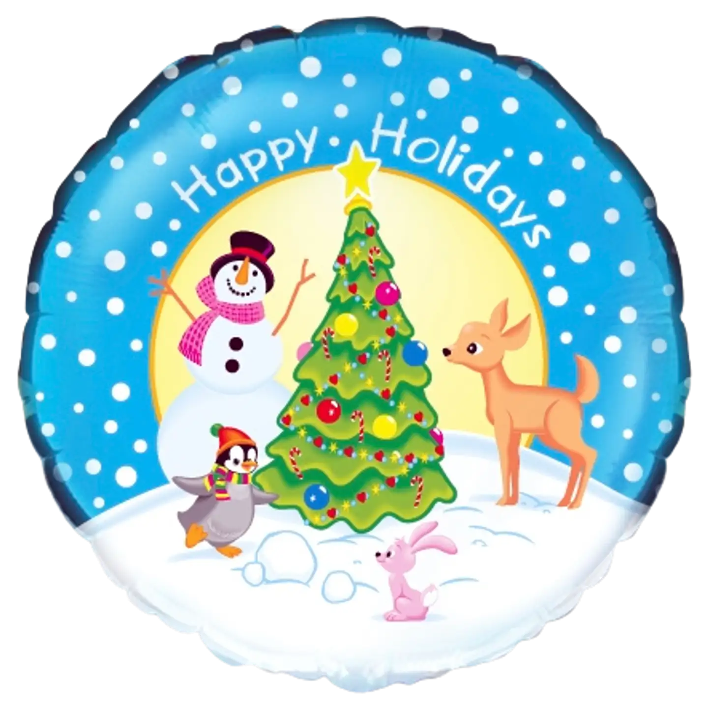 Happy holidays foliopallo 5kpl