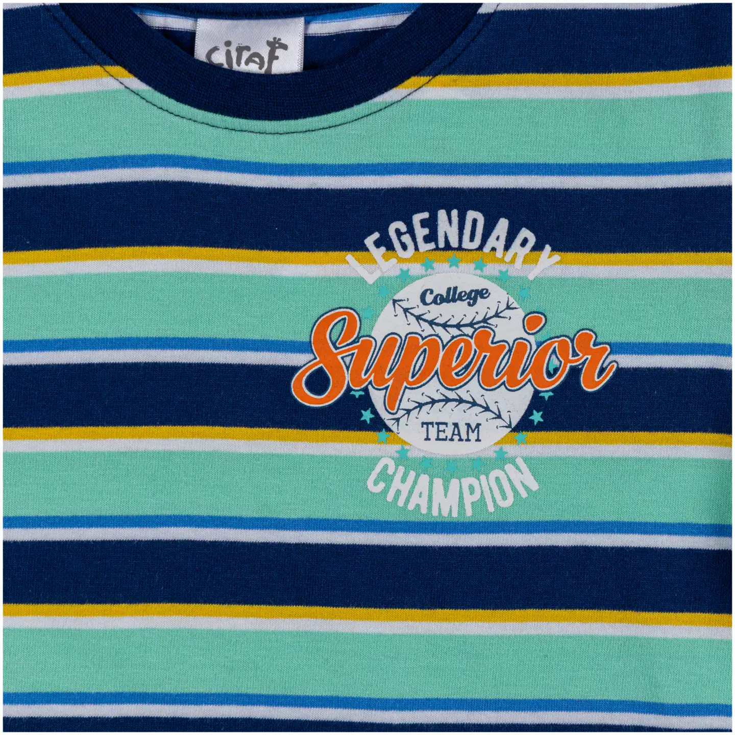 Ciraf lasten t-paita raita 25pc261633 - navy stripes - 3