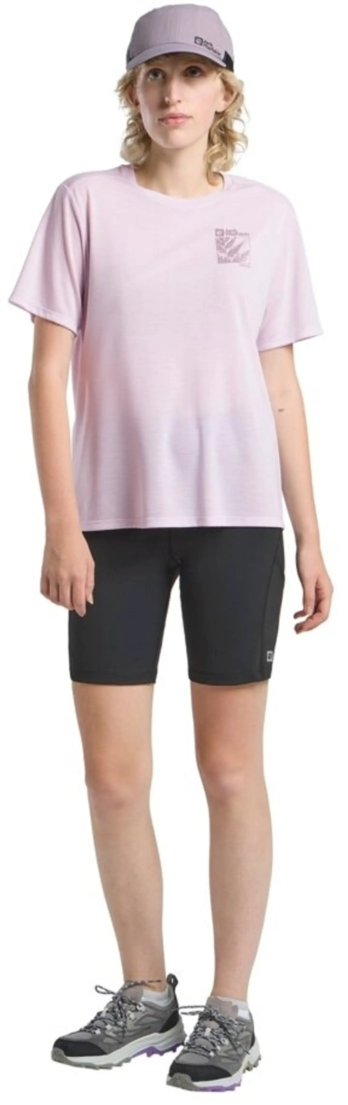 Jack Wolfskin naisten kensteig short w shortsit A63962 - BLACK - 4