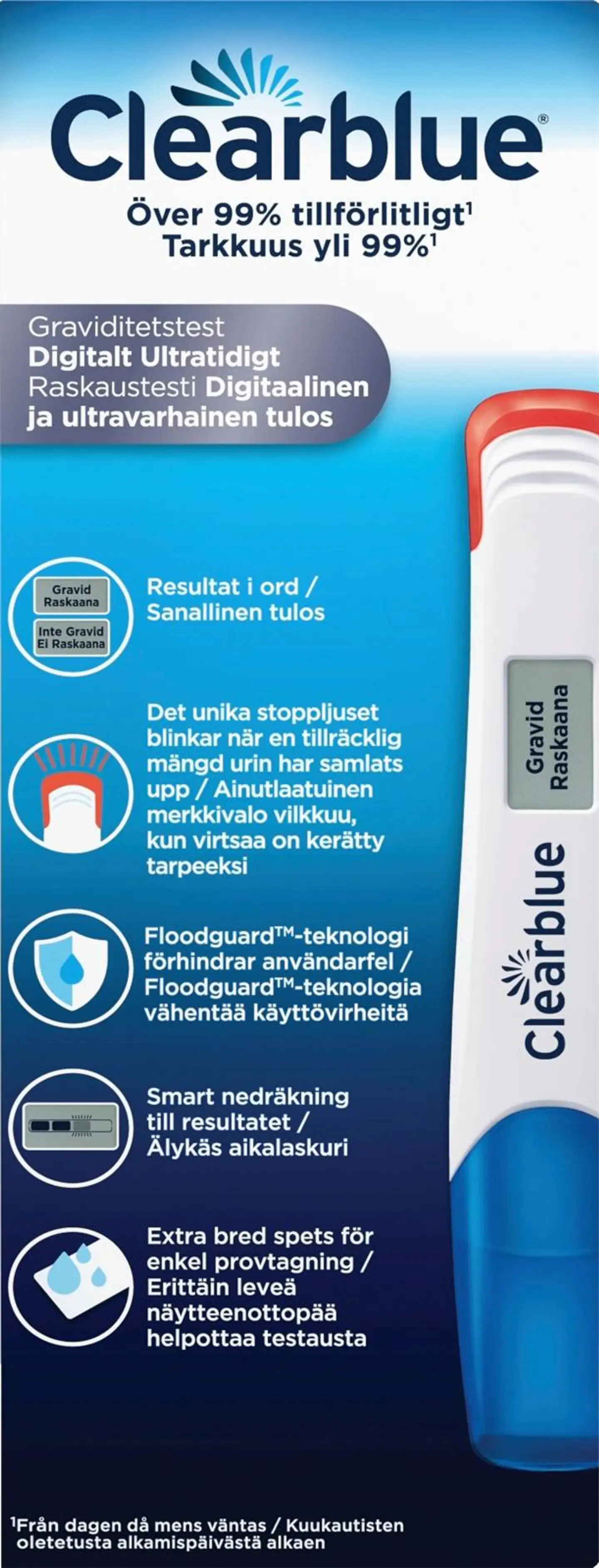 Clearblue Digitaalinen Ultravarhainen 2kpl raskaustesti - 2