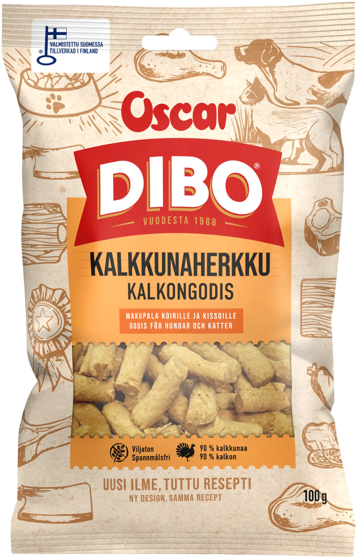 DIBO Kalkkunaherkku koirille ja kissoille 100 g