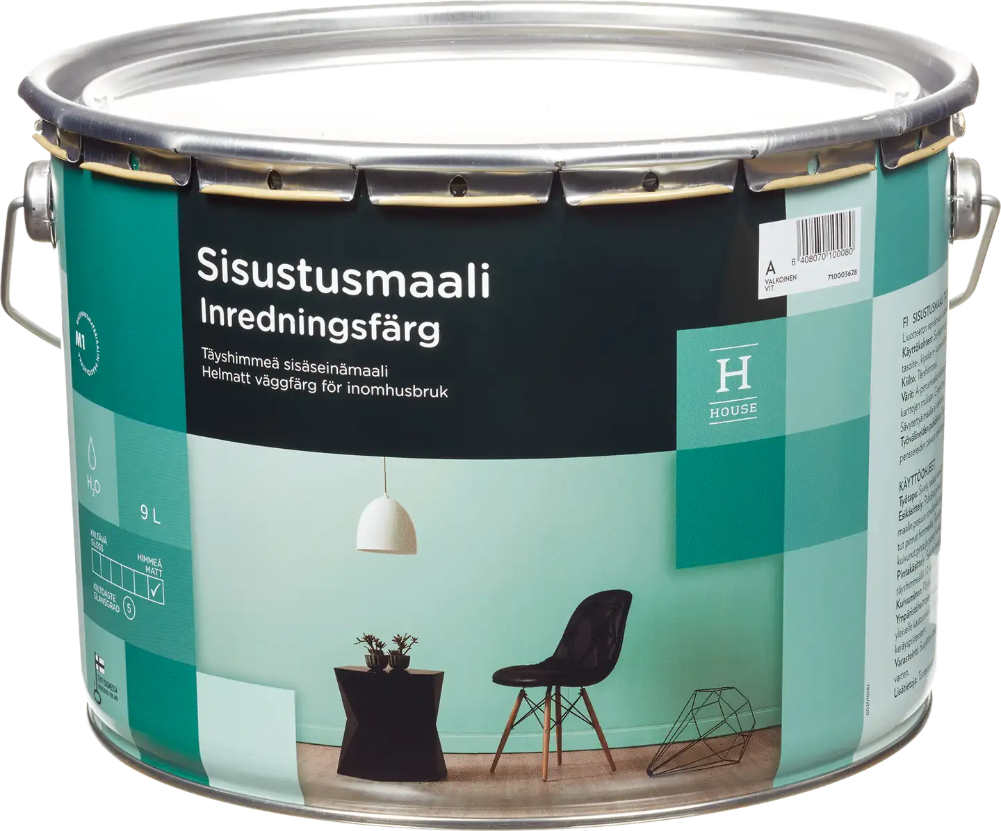 House sisustusmaali 9l A valkoinen sävytettävissä täyshimmeä