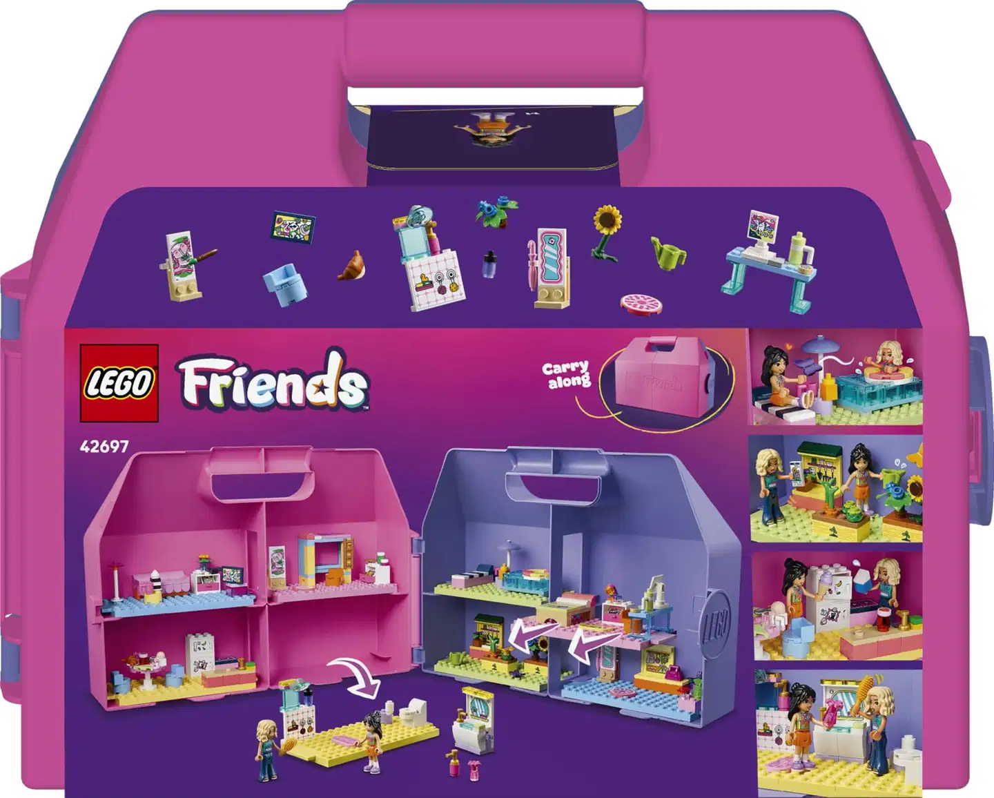 LEGO® Friends 42697 Luovuuden nukkekotilaukku - 4