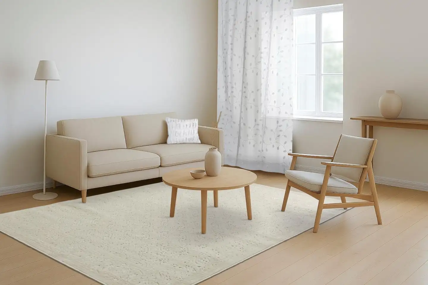 House sisustustyyny Rabbit 45x45 cm beige-valkoinen - 4