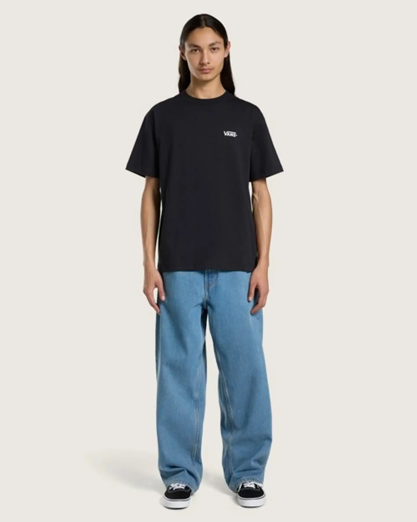 Vans miesten t-paita New Left Chest - Black/White - 2