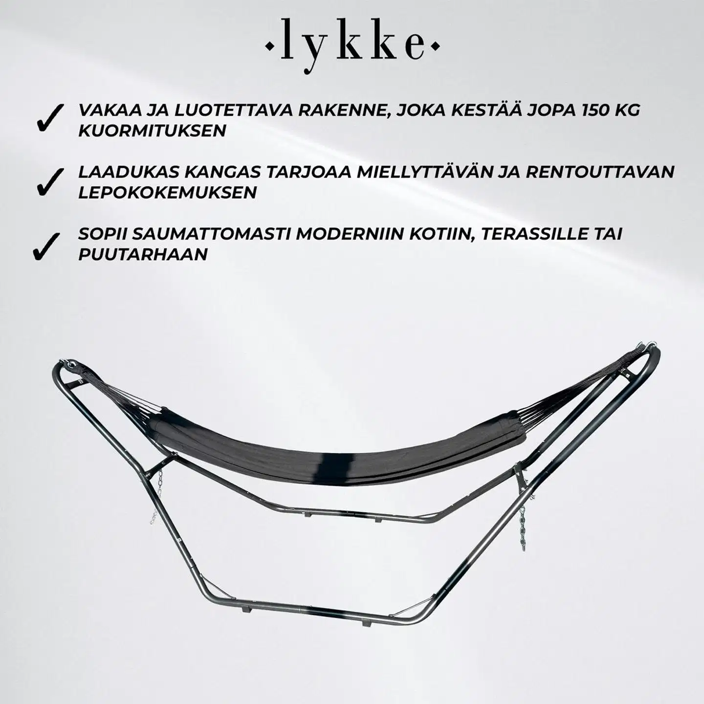 Lykke riippumatto telineellä - 4
