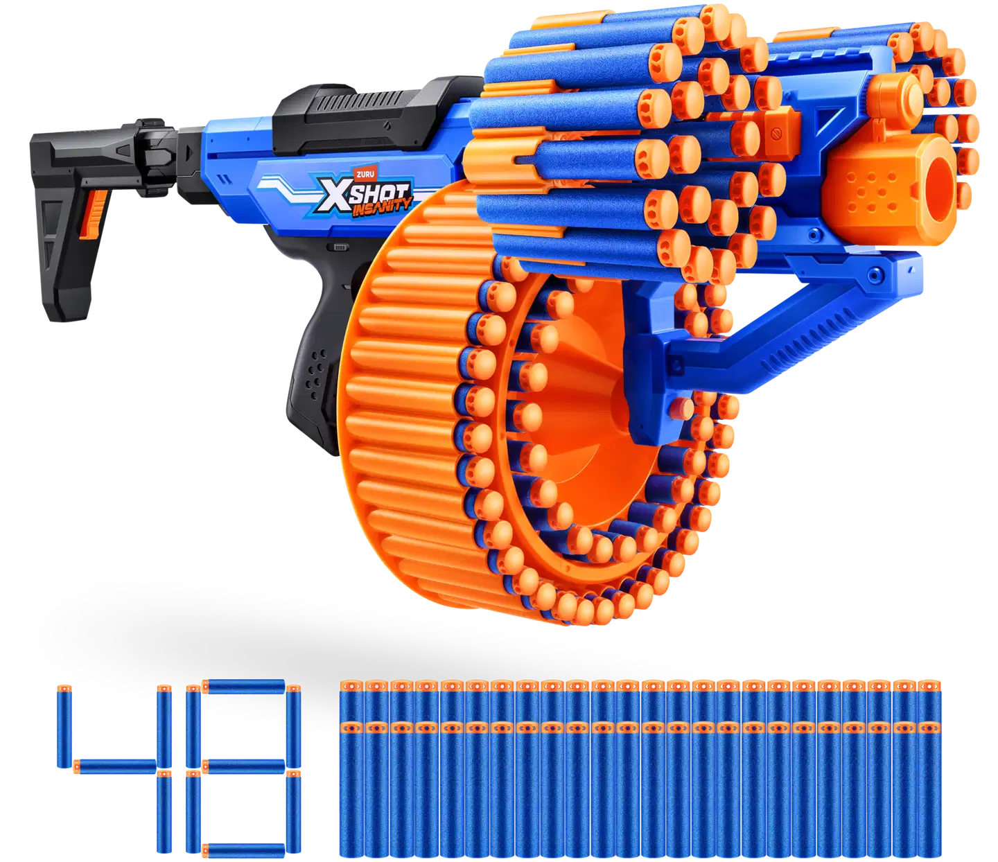 X-Shot vaahtomuoviblasteri Insanity Blitz Hammer - 1