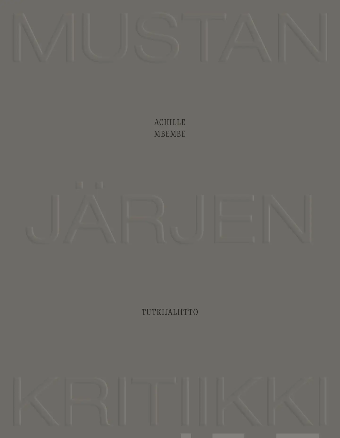 Mbembe, Mustan järjen kritiikki