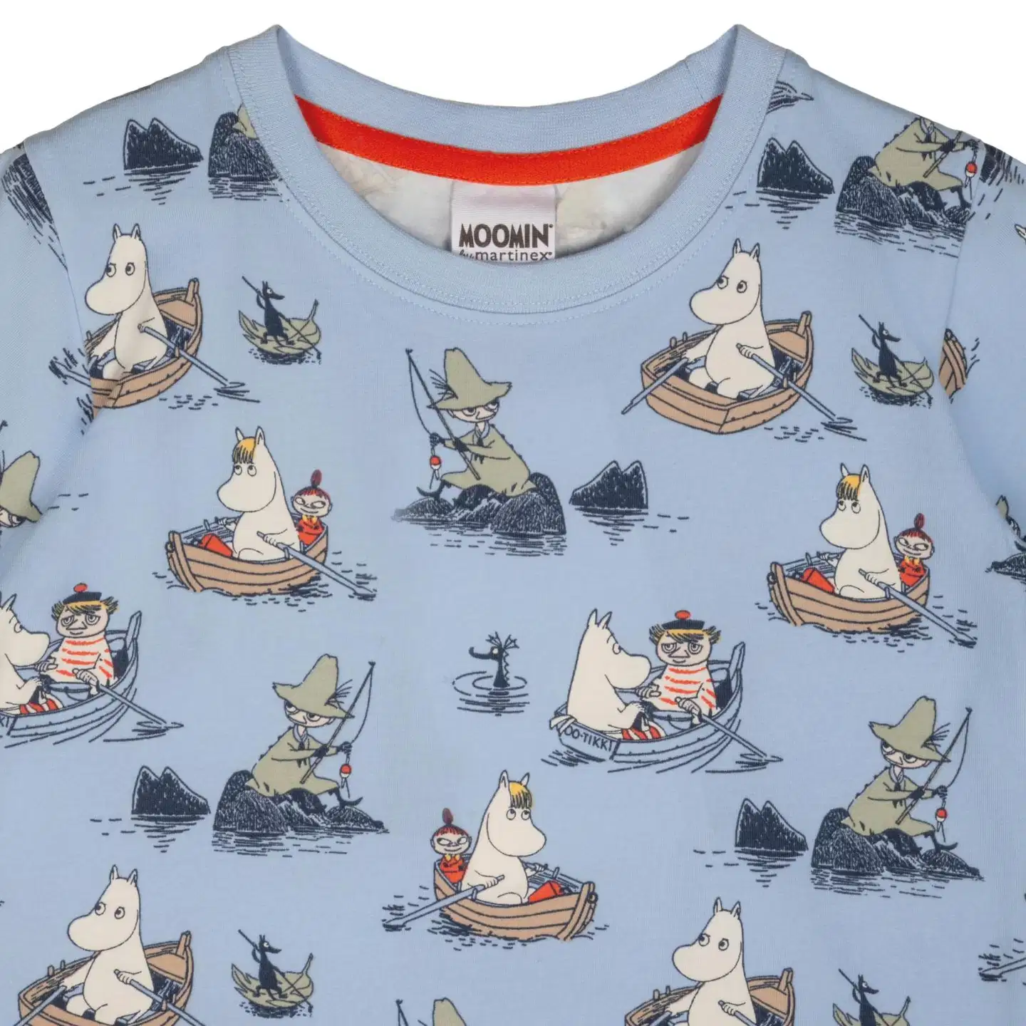 Muumi lasten t-paita Veneilijät 592040 - Vaaleansininen - 2
