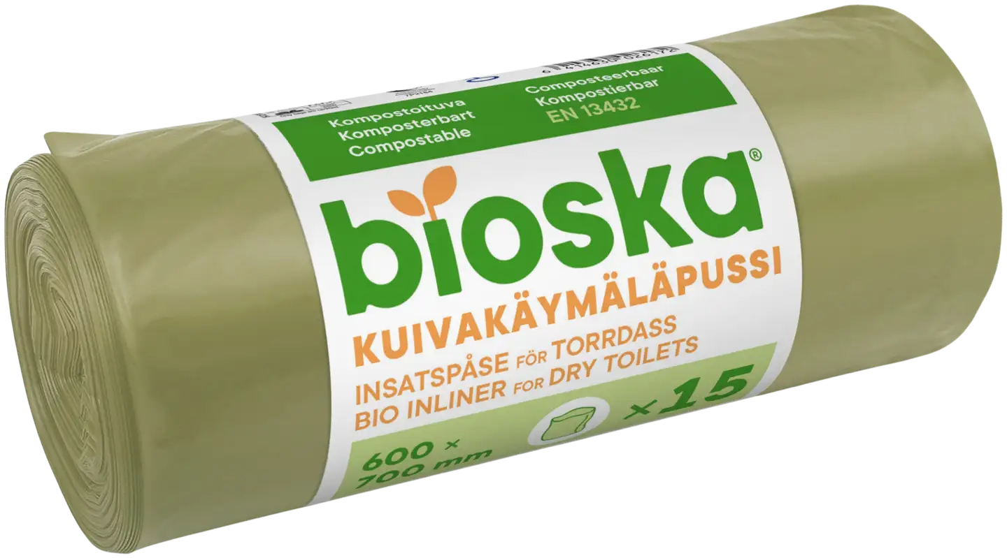 Kuivakäymäläpussi 40 l kompostoituva