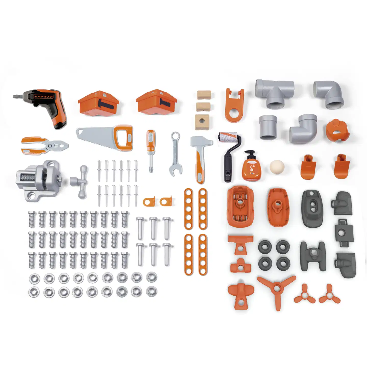 Smoby Black+Decker Mega Center työkalupenkki, nikkarointi ja LVI-leikkeihin - 5