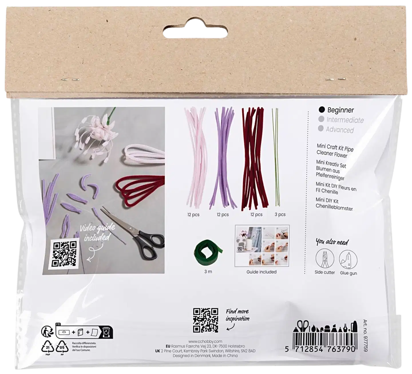 Creativ Company askartelusetti mini kukka hämähäkkililja - 2