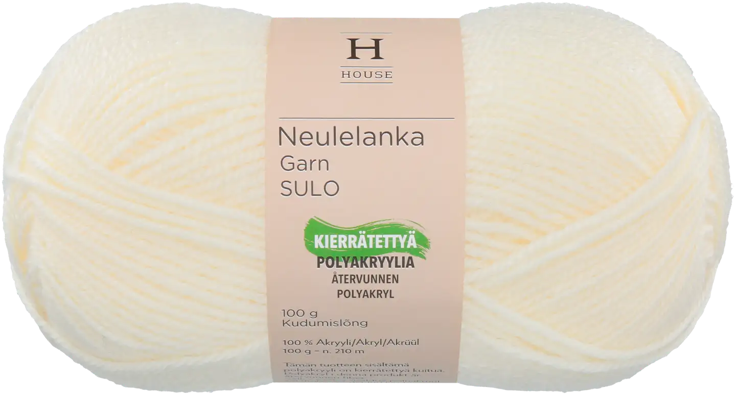 House neulelanka akryyli Sulo 100 g Off White 23403